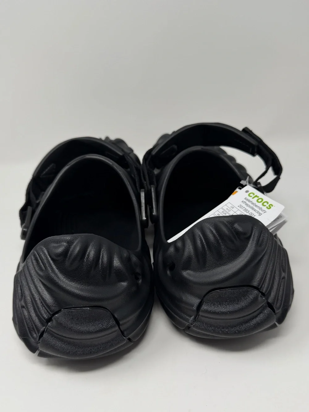 CROCS Black Foam Strap Sandals Sz. 12